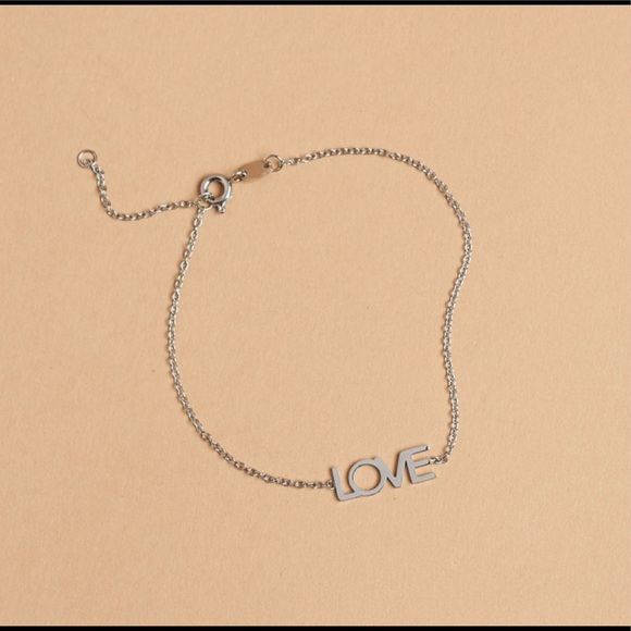 Maya Brenner LOVE Bracelet- Rose Gold NWT - Picture 1 of 4